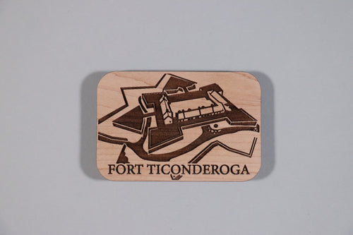 Fort Ticonderoga Wooden Magnet
