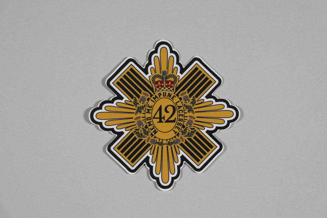 42nd Regiment Badge Sticker