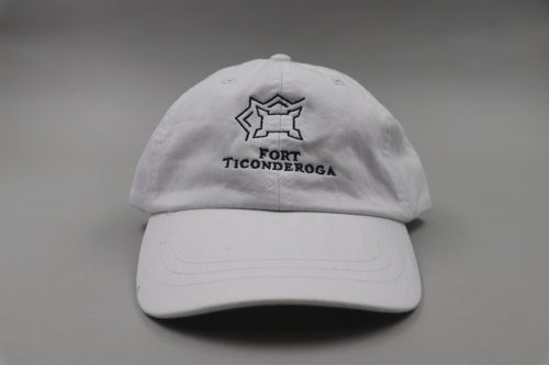 Fort Ticonderoga Leather Strap Hat - White