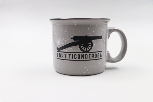 Camper Mug with Cannon - Gray