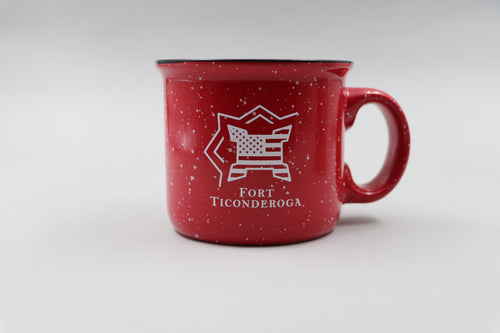Fort Ticonderoga Camper Mug - Red