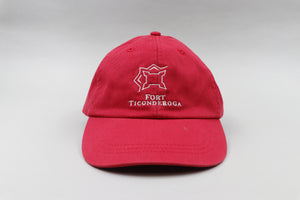 Fort Ticonderoga Leather Strap Hat - Red