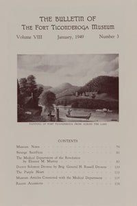Back Issues of the Fort Ticonderoga Bulletin