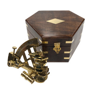 4" Sextant in a Wooden Box