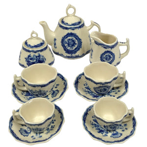 Small Blue & White Tea Set