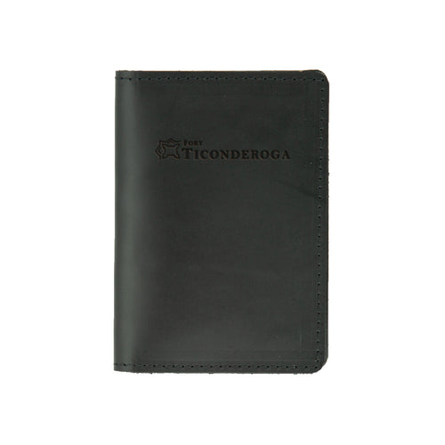 Fort Ticonderoga Leather Passport and Vax Card Holder